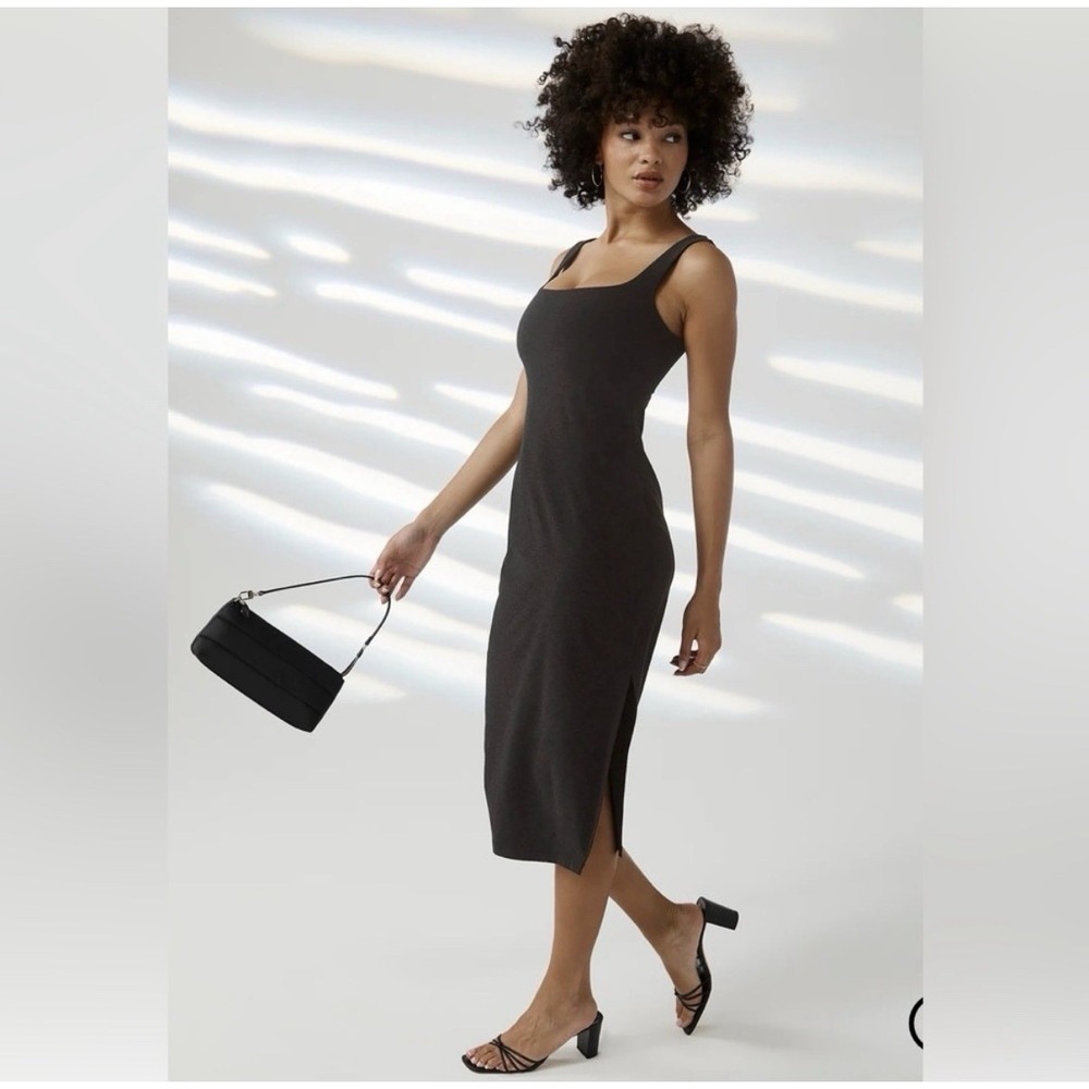 New Beyond Yoga Spacedye Inspire Darkest Night Midi Dress Women's Medium